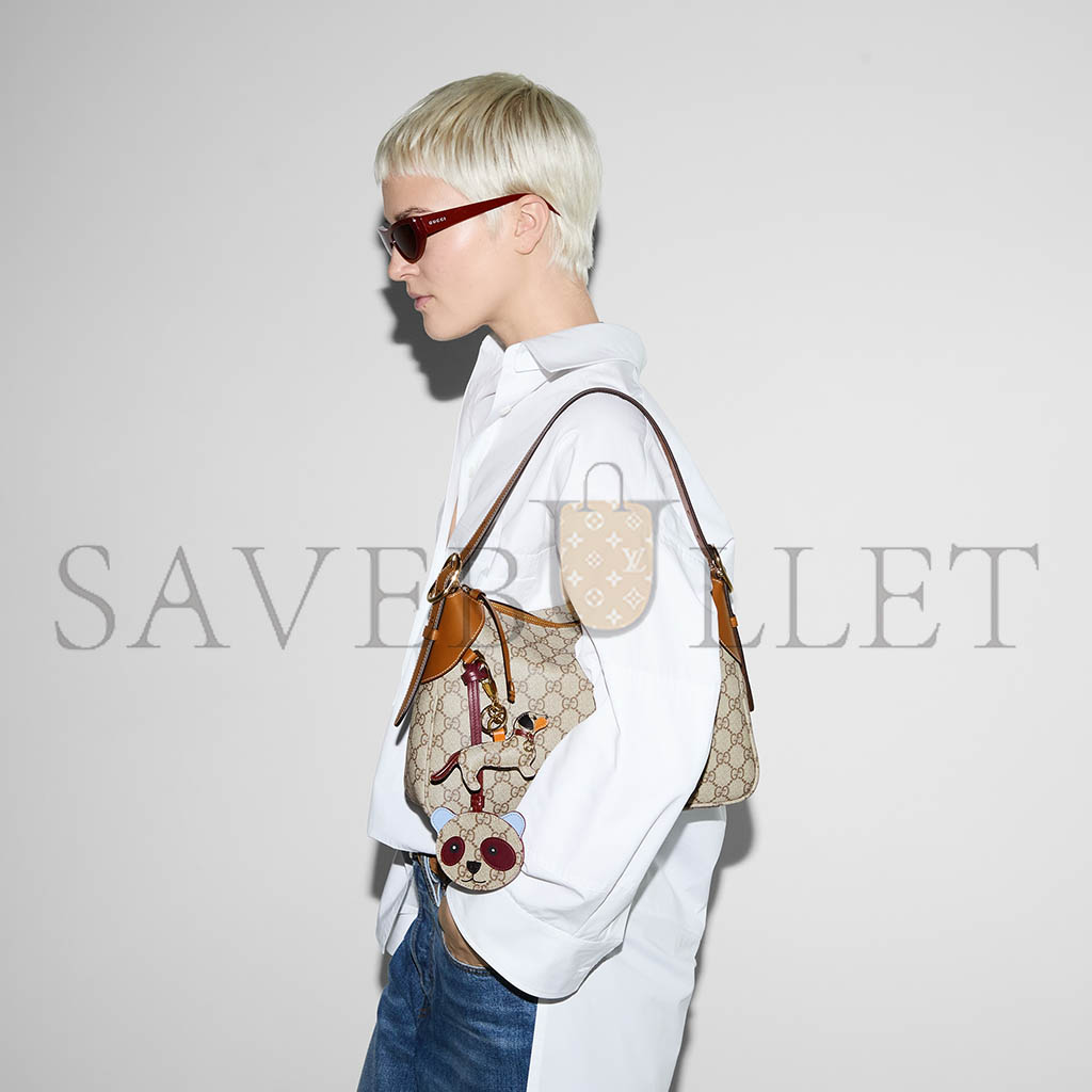 G*u*i gg emblem medium shoulder bag 815216 (31*21*8)